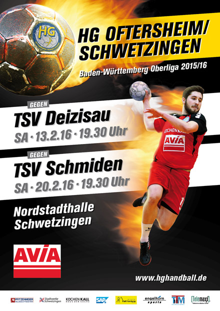Das Plakat der HG Oftersheim-schwetzingen für die Saison 2015/16