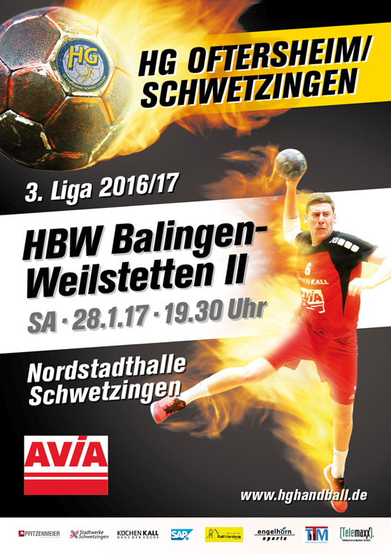 Das Plakat der HG Oftersheim/Schwetzingen für die Saison 2016/17