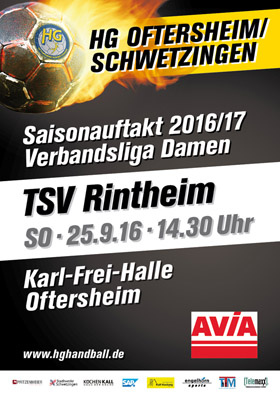 HG Oftersheim/Schwetzingen Plakat der Verbandsliga Damen